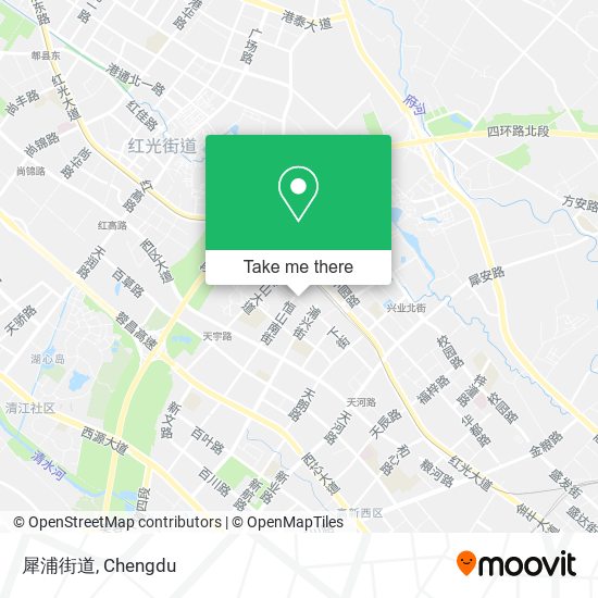 犀浦街道 map