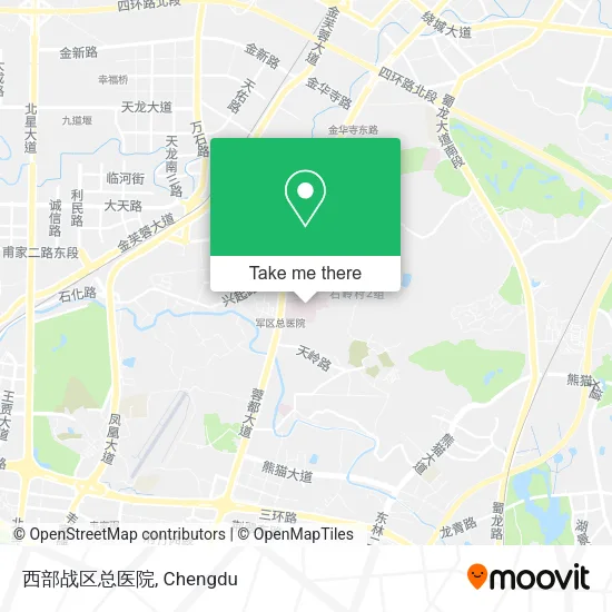 西部战区总医院 map