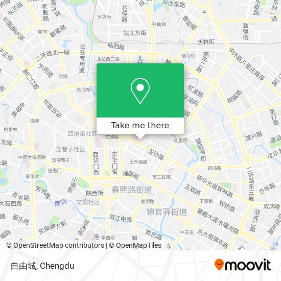 自由城 map