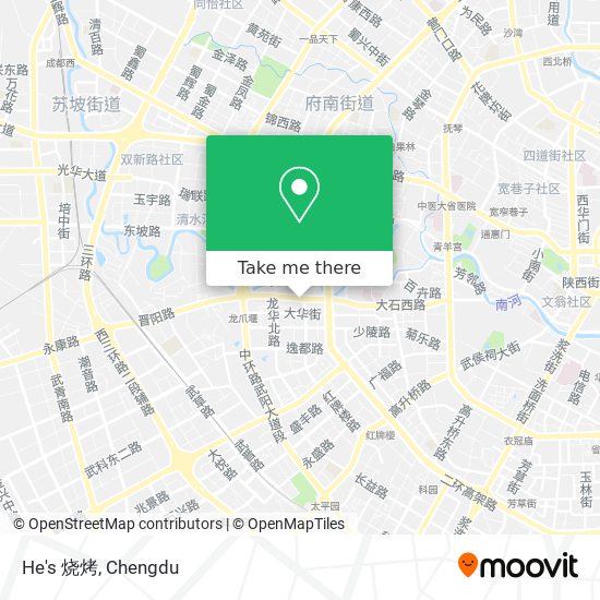 He's 烧烤 map