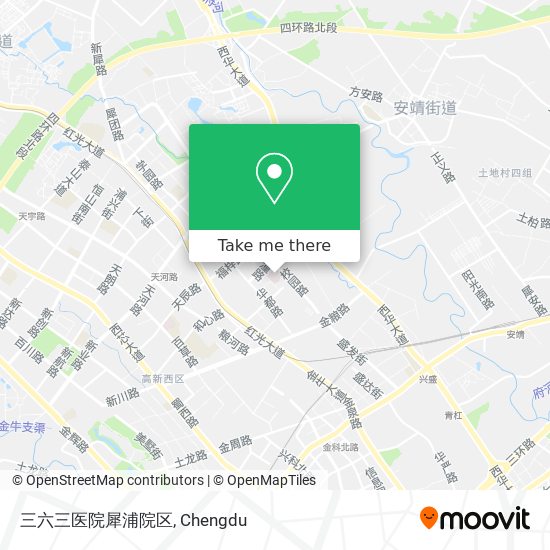 三六三医院犀浦院区 map
