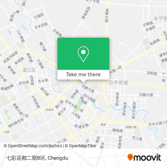 七彩花都二期B区 map