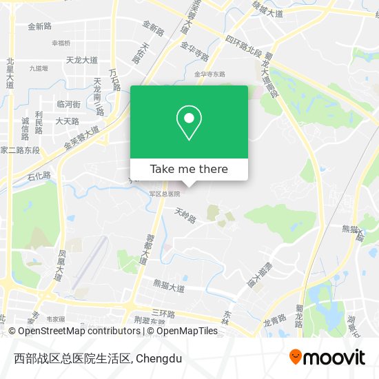 西部战区总医院生活区 map