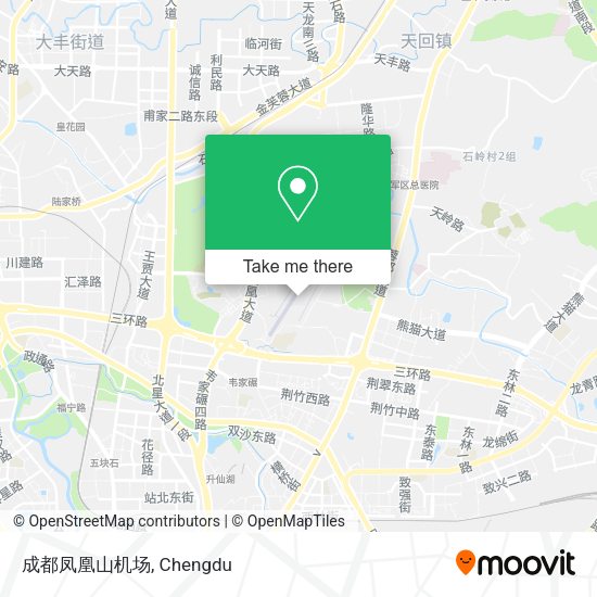 成都凤凰山机场 map