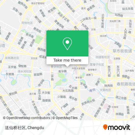 送仙桥社区 map