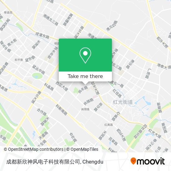 成都新欣神风电子科技有限公司 map
