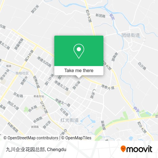 九川企业花园总部 map