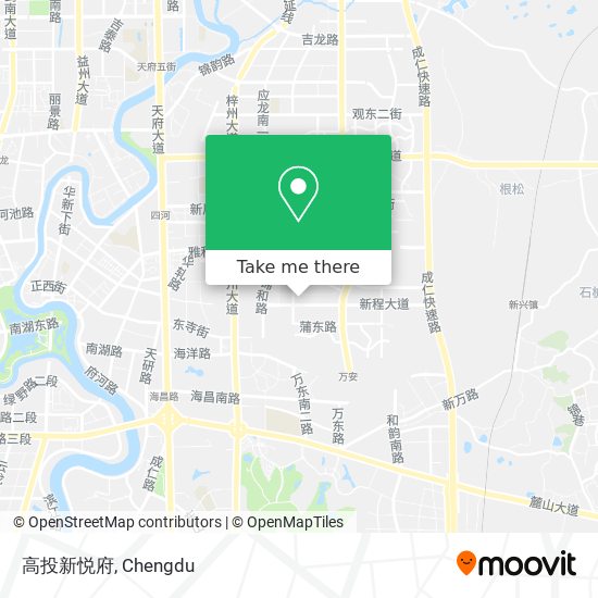 高投新悦府 map