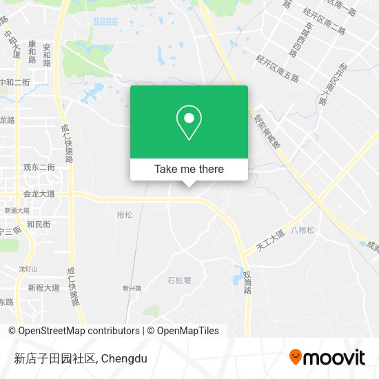 新店子田园社区 map
