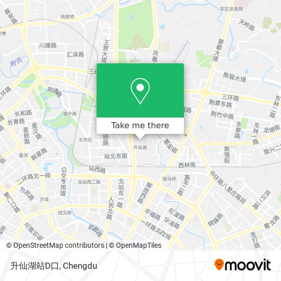 升仙湖站D口 map