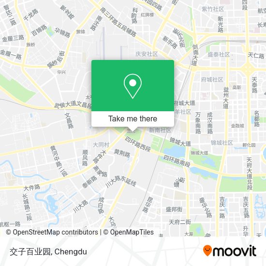 交子百业园 map