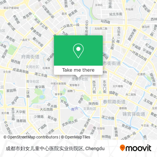 成都市妇女儿童中心医院实业街院区 map