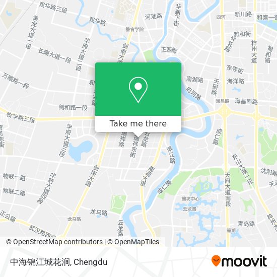 中海锦江城花涧 map