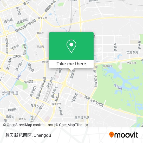 胜天新苑西区 map