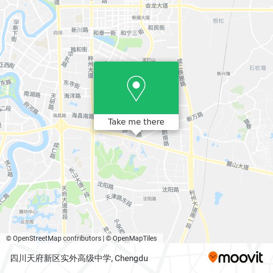 四川天府新区实外高级中学 map
