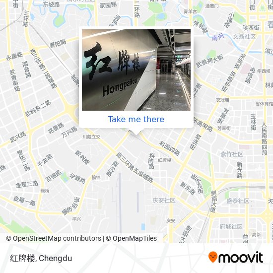 红牌楼 map