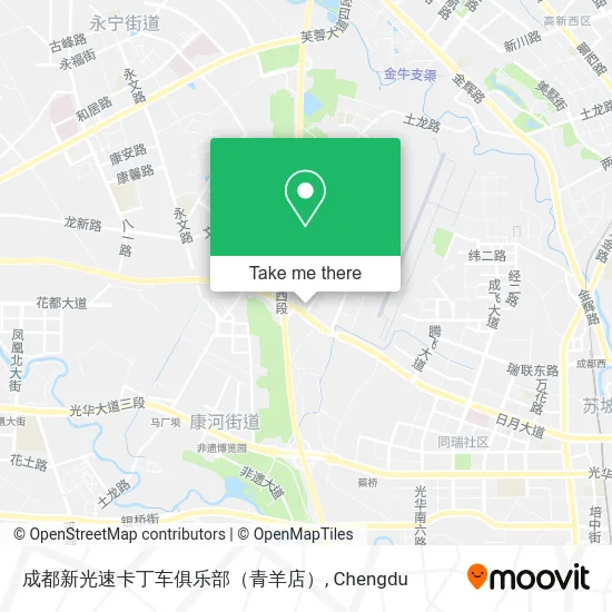 成都新光速卡丁车俱乐部（青羊店） map