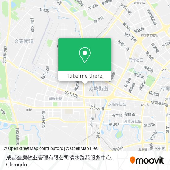 成都金房物业管理有限公司清水路苑服务中心 map