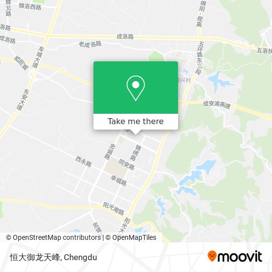 恒大御龙天峰 map