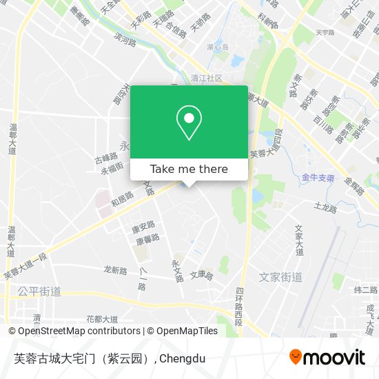 芙蓉古城大宅门（紫云园） map