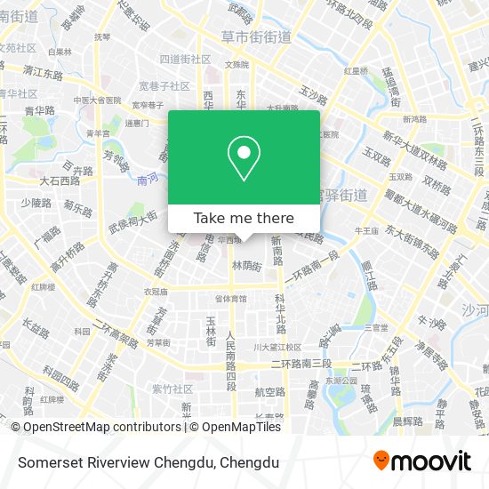 Somerset Riverview Chengdu map