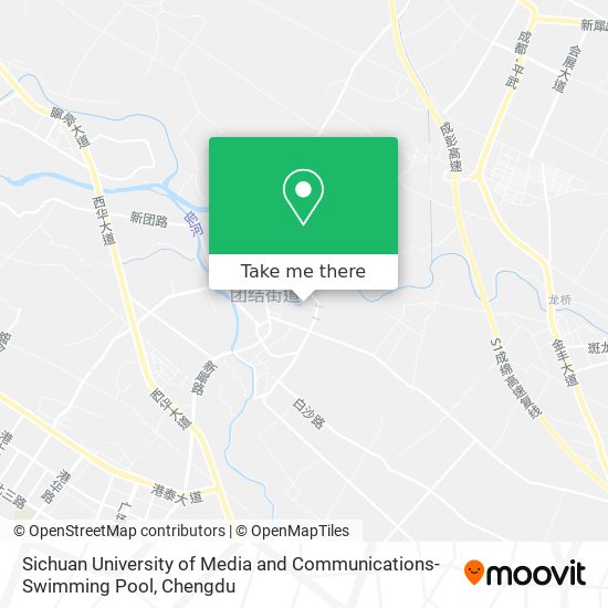 Sichuan University of Media and Communications-Swimming Pool map