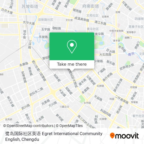 How To Get To 鹭岛国际社区英语egret International Community English In 成都市by Bus Or Metro