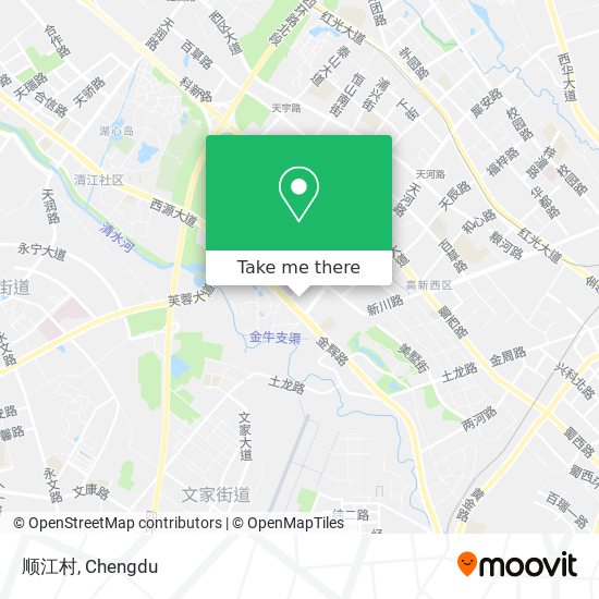 顺江村 map