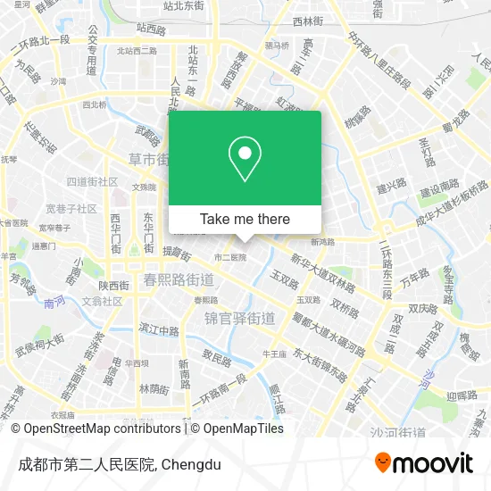成都市第二人民医院 map