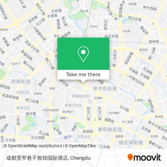 成都宽窄巷子敦煌国际酒店 map