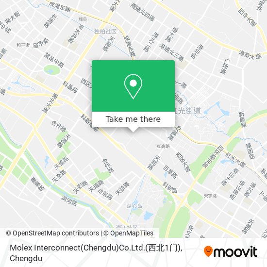 Molex Interconnect(Chengdu)Co.Ltd.(西北1门) map