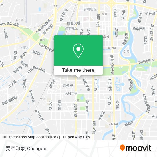宽窄印象 map