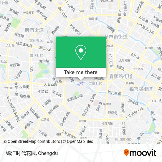 锦江时代花园 map
