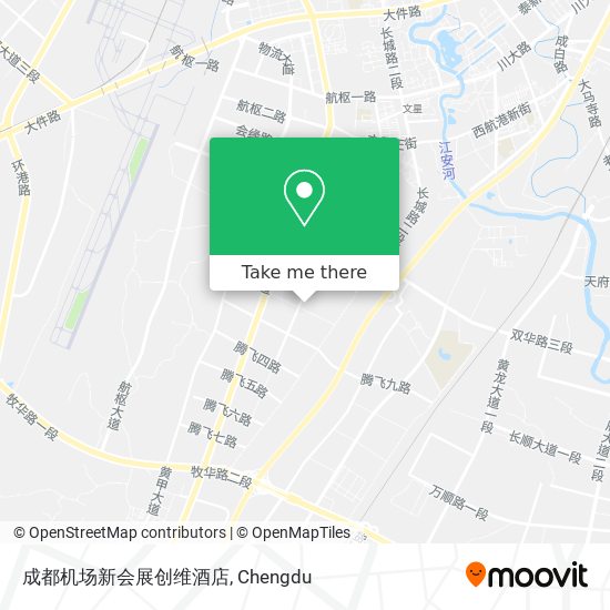 成都机场新会展创维酒店 map