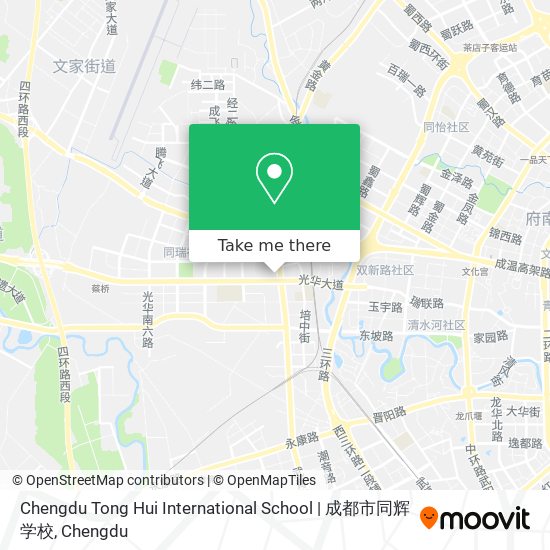 Chengdu Tong Hui International School | 成都市同辉学校 map