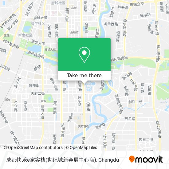 成都快乐e家客栈(世纪城新会展中心店) map
