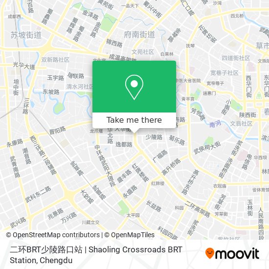二环BRT少陵路口站 | Shaoling Crossroads BRT Station map