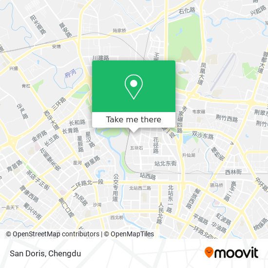 San Doris map