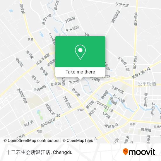 十二养生会所温江店 map