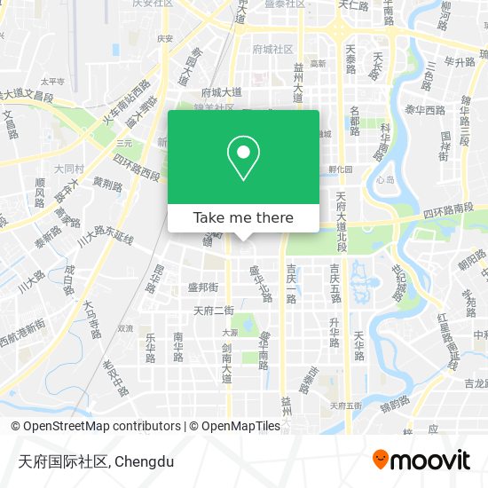 天府国际社区 map