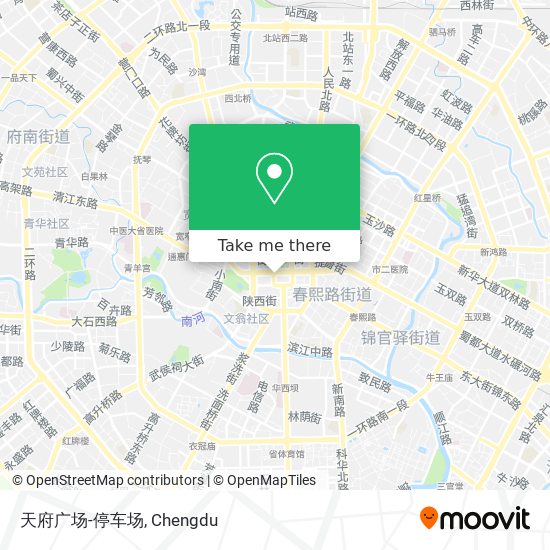 天府广场-停车场 map