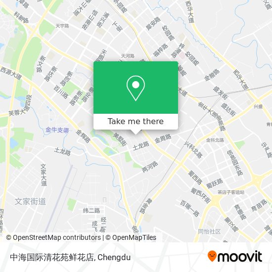 中海国际清花苑鲜花店 map