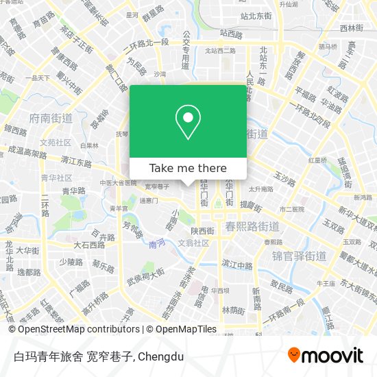 白玛青年旅舍 宽窄巷子 map