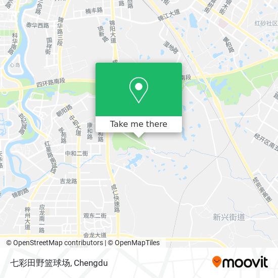七彩田野篮球场 map