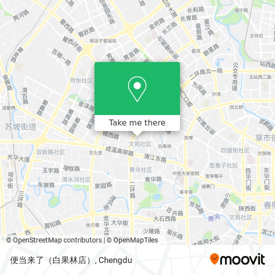 便当来了（白果林店） map