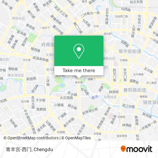 青羊宫-西门 map