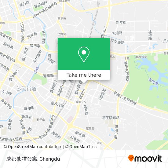 成都熊猫公寓 map