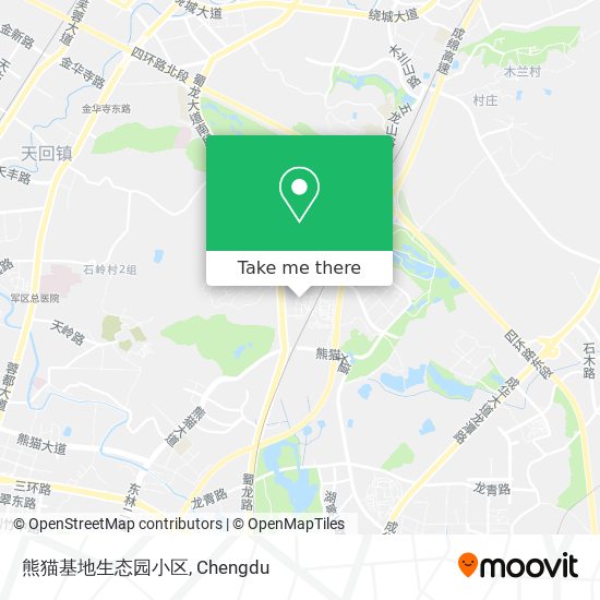 熊猫基地生态园小区 map