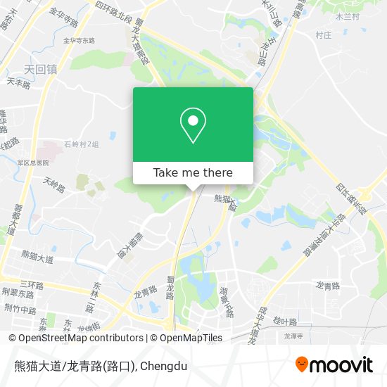 熊猫大道/龙青路(路口) map