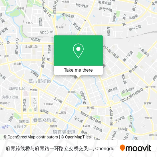 府青跨线桥与府青路一环路立交桥交叉口 map